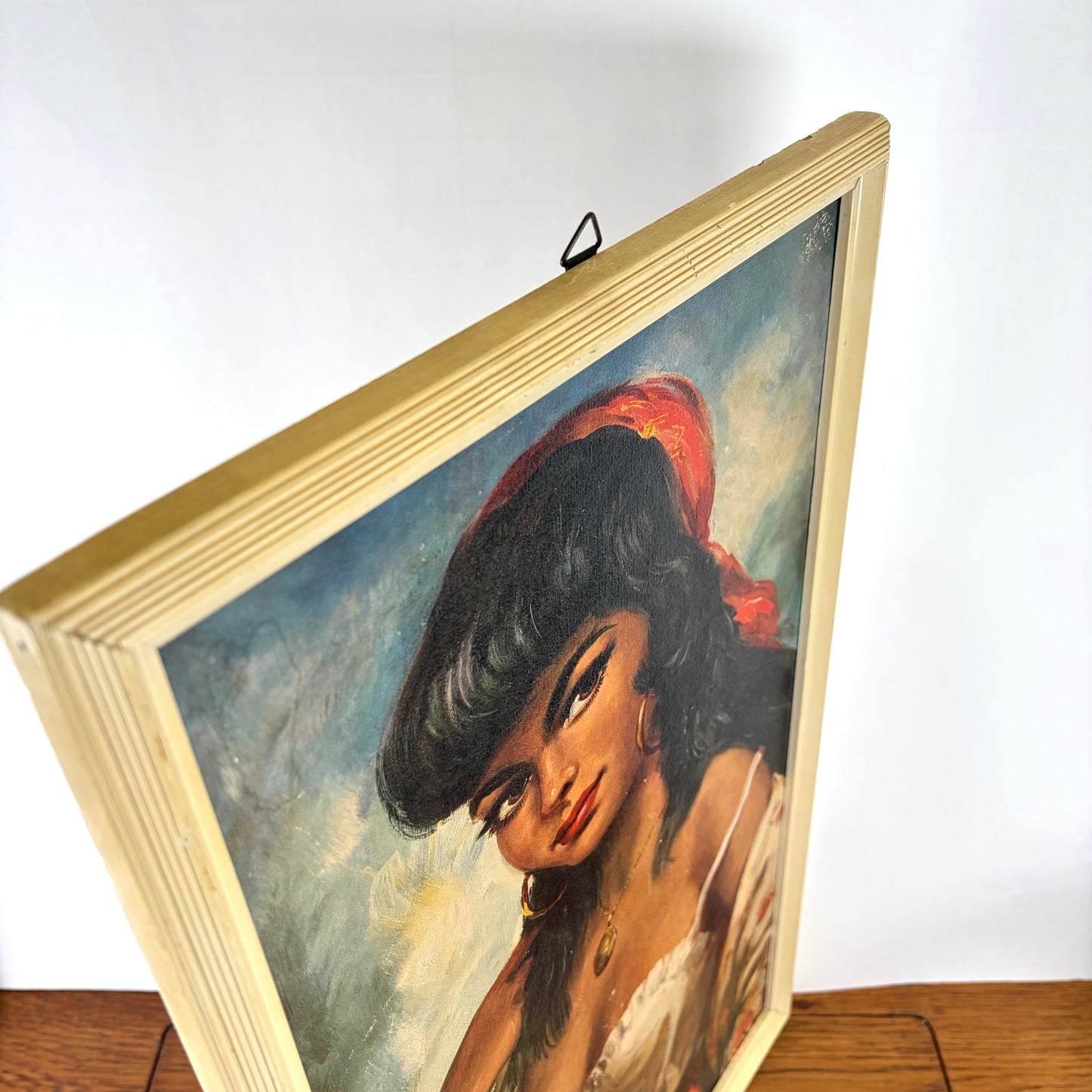 Vintage schilderij zigeunerin