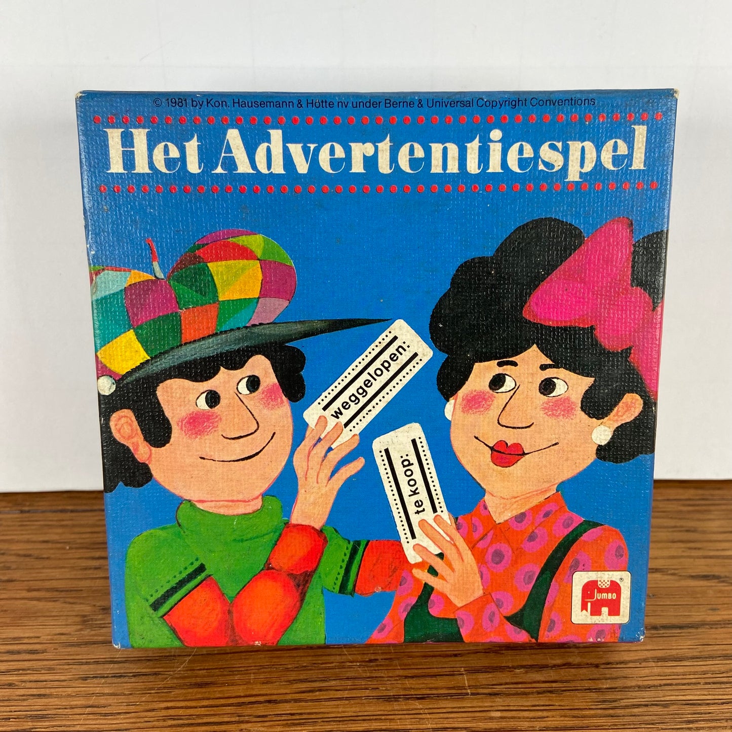 Vintage advertentiespel 1981