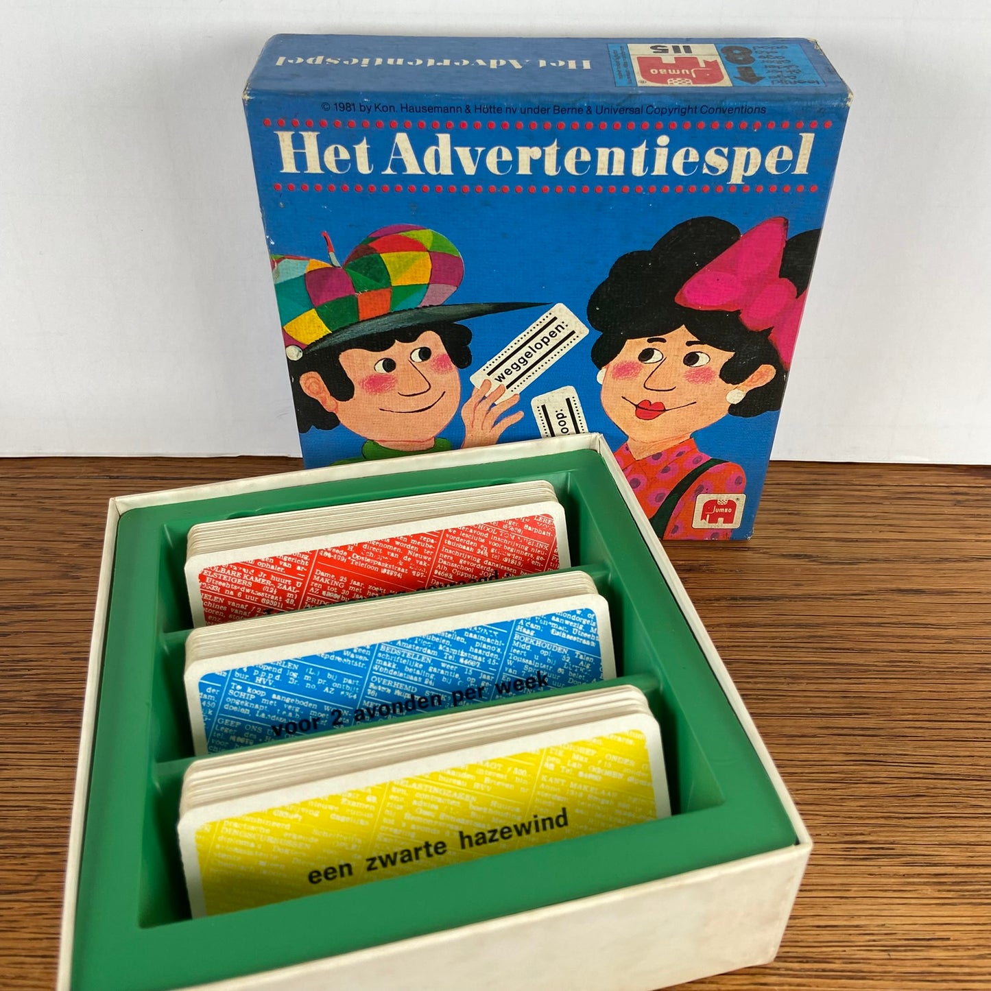 Vintage advertentiespel 1981
