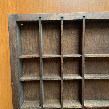 Vintage houten letterbak