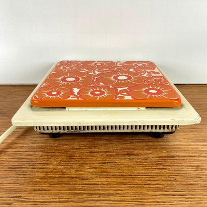 Vintage warmhoud plaatje oranje