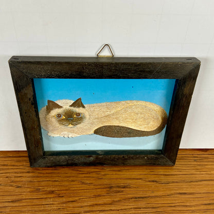 Schilderijtje kat liggend