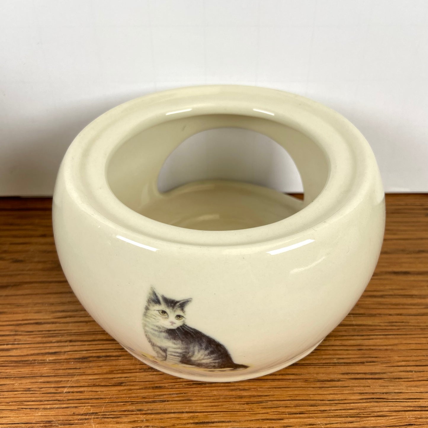 Theepot met theelicht katten
