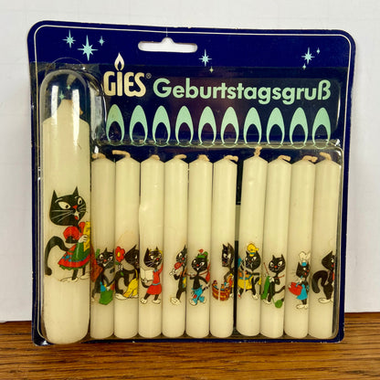 Vintage kaarsjes kattten