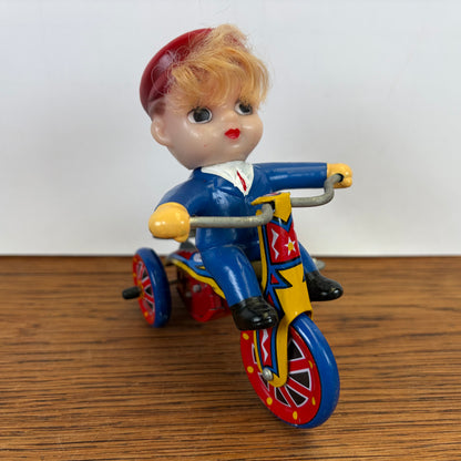 Vintage blikken speelgoed driewieler