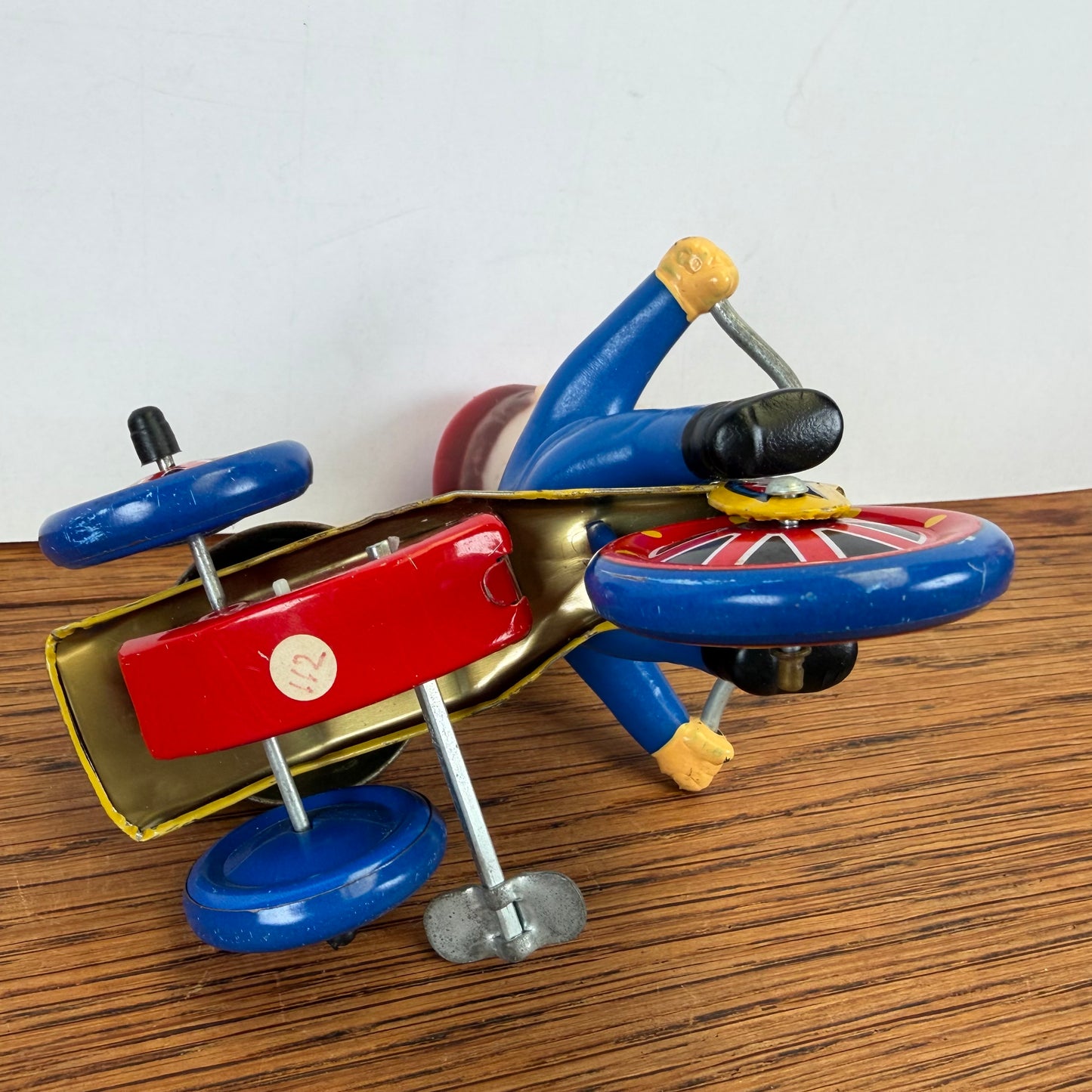 Vintage blikken speelgoed driewieler