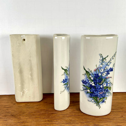 3 vintage radiatorbakjes bloemen