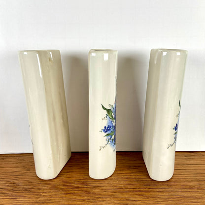 3 vintage radiatorbakjes bloemen