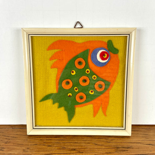 Vintage schilderij vis