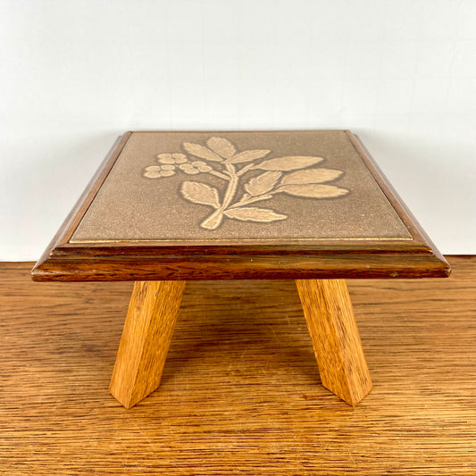 Vintage houten planten tafeltje