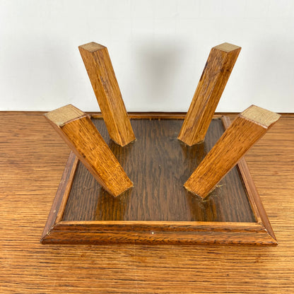 Vintage houten planten tafeltje