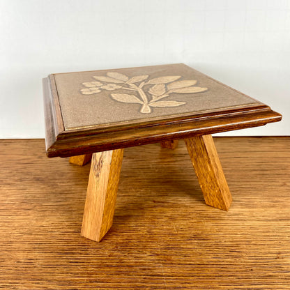 Vintage houten planten tafeltje