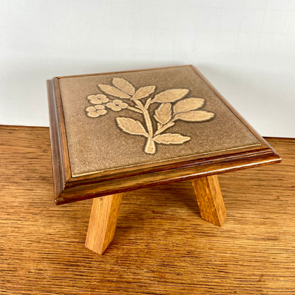 Vintage houten planten tafeltje
