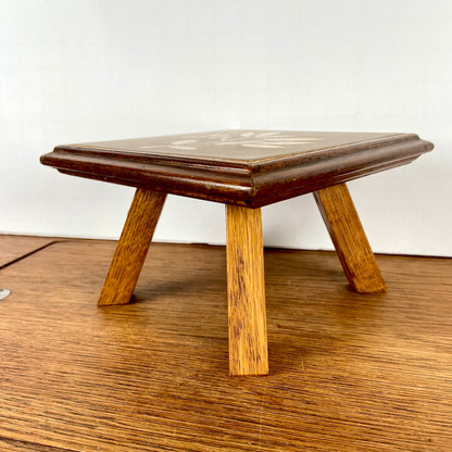 Vintage houten planten tafeltje