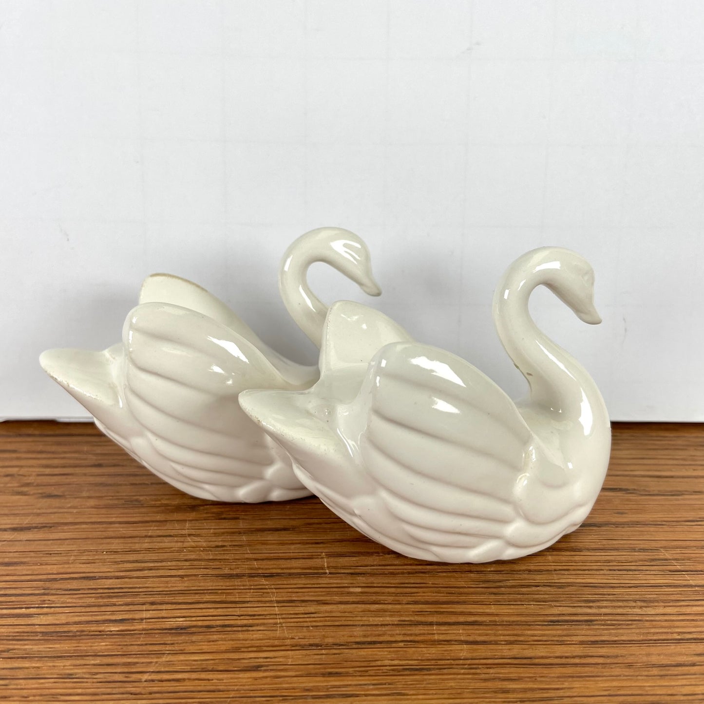 Vintage kaarsenstandaard zwaantjes