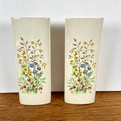 2 vintage radiatorbakjes bloemen