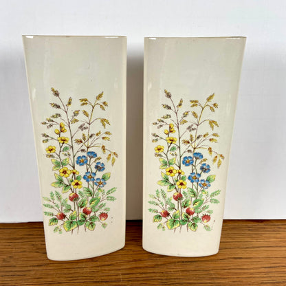 2 vintage radiatorbakjes bloemen