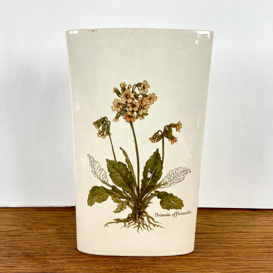 Vintage radiatorbakje gele bloem groot