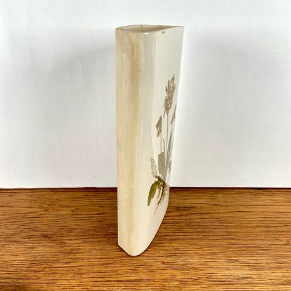 Vintage radiatorbakje gele bloem groot