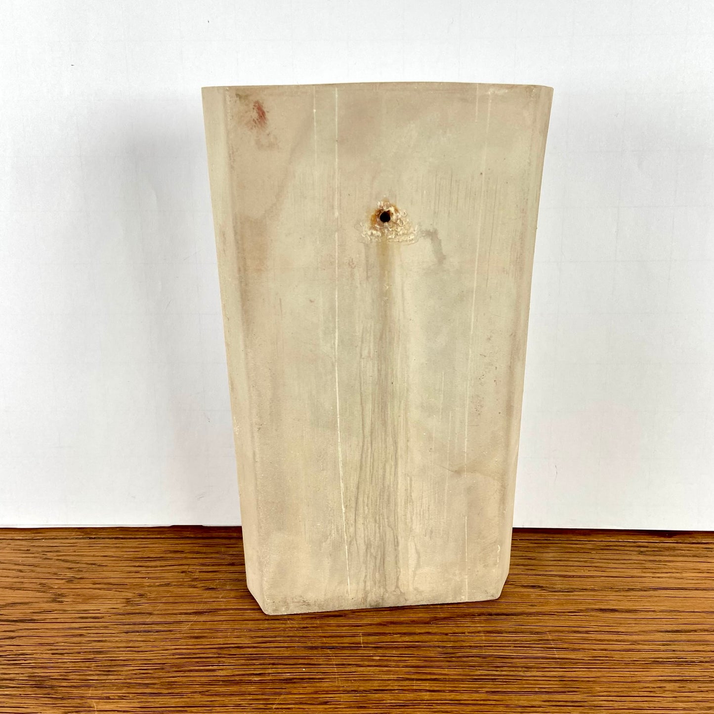 Vintage radiatorbakje gele bloem groot