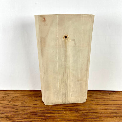 Vintage radiatorbakje gele bloem groot