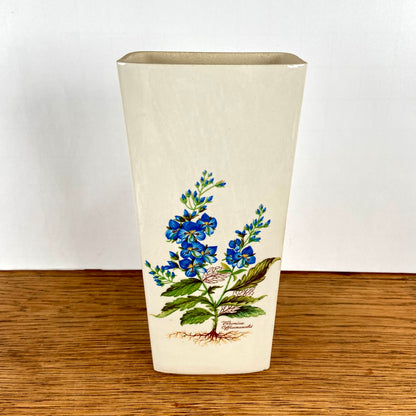 Vintage radiatorbakje blauwe bloem