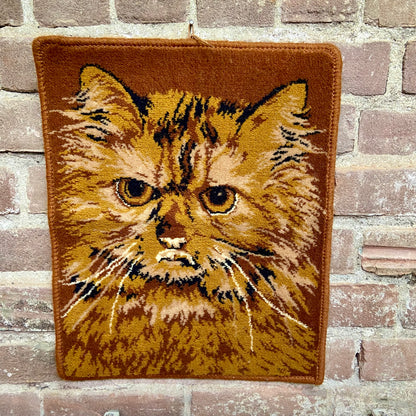 Vintage wandkleed kat