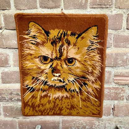 Vintage wandkleed kat
