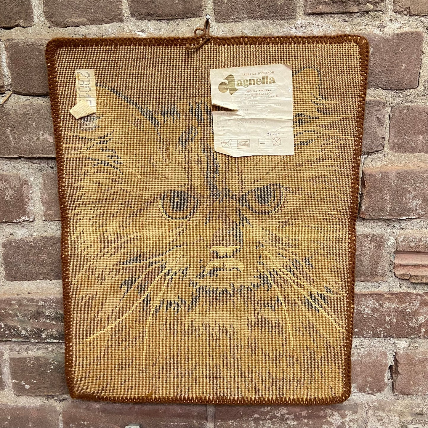 Vintage wandkleed kat