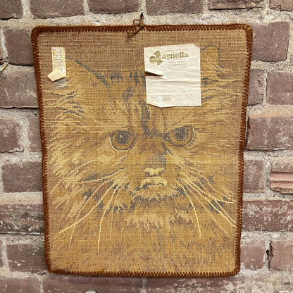 Vintage wandkleed kat