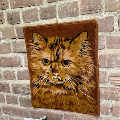 Vintage wandkleed kat