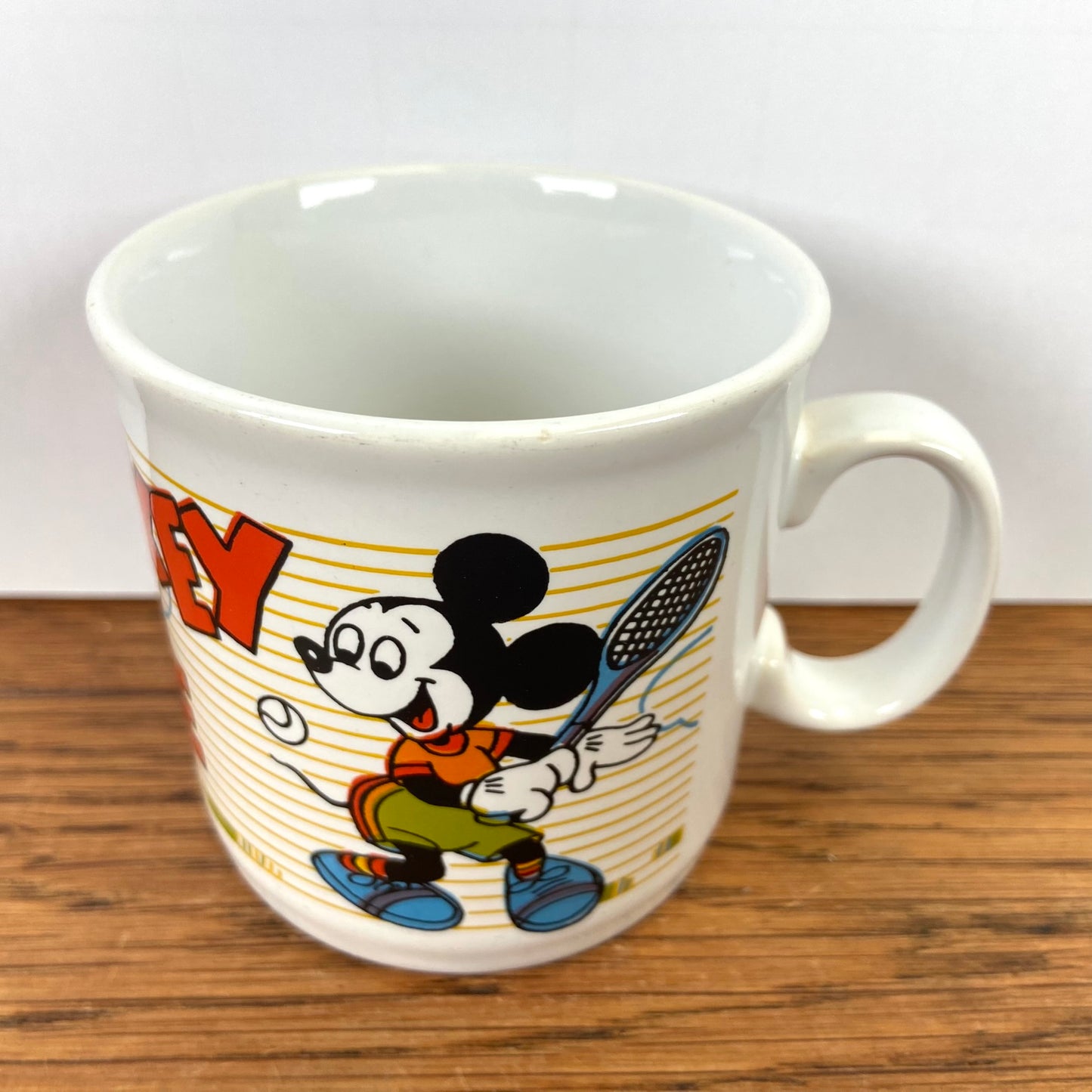 Vintage mok Mickey Mouse tennis