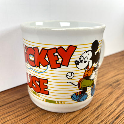 Vintage mok Mickey Mouse tennis