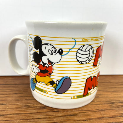 Vintage mok Mickey Mouse tennis