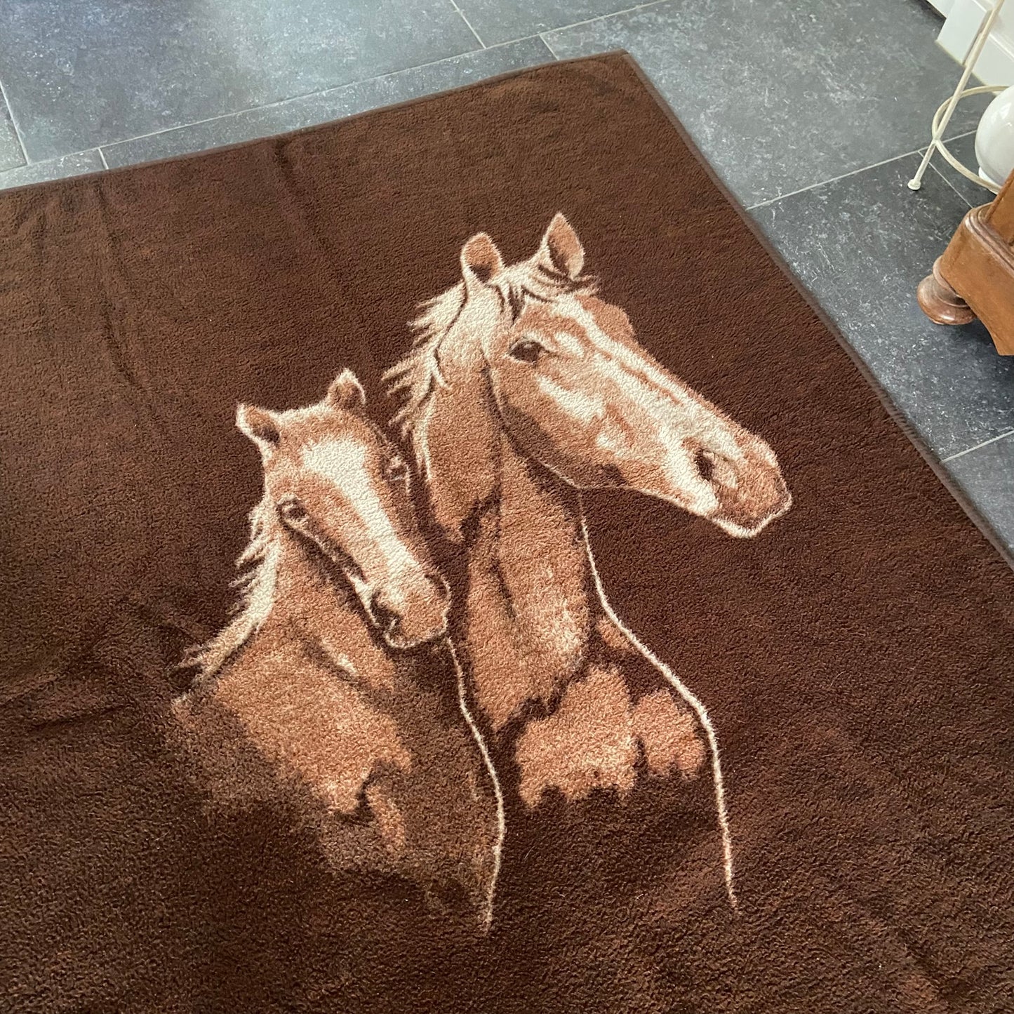 Vintage deken paarden