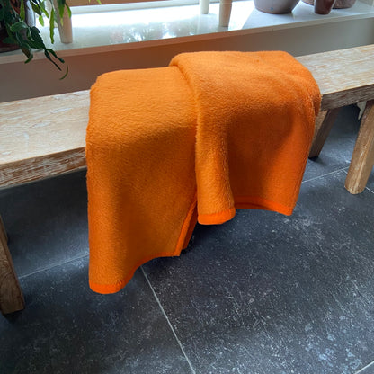 Vintage oranje deken Acryl