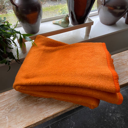 Vintage oranje deken Acryl