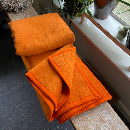 Vintage oranje deken Acryl