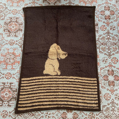 Vintage baby deken hond