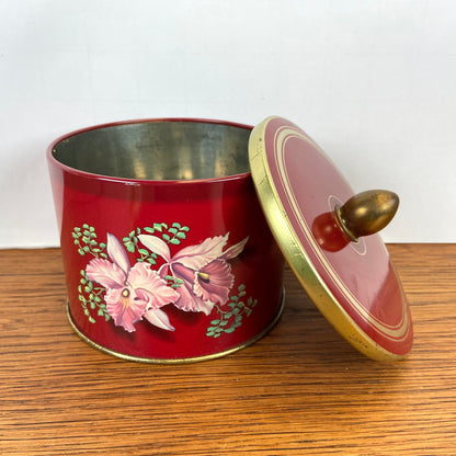 Vintage côte D’or blik met bloemen