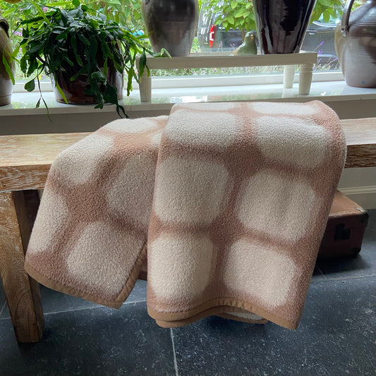 Vintage deken Dralon creme