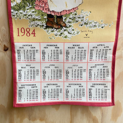 Vintage kalender Sarah Kay 1984