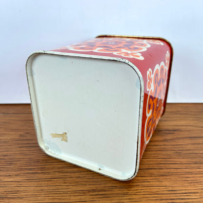Vintage vierkant blikje