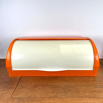 Vintage oranje broodtrommel