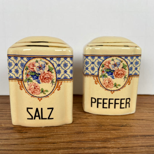 Vintage peper en zoutstel