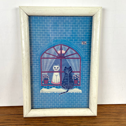 Vintage schilderijtje katten 2