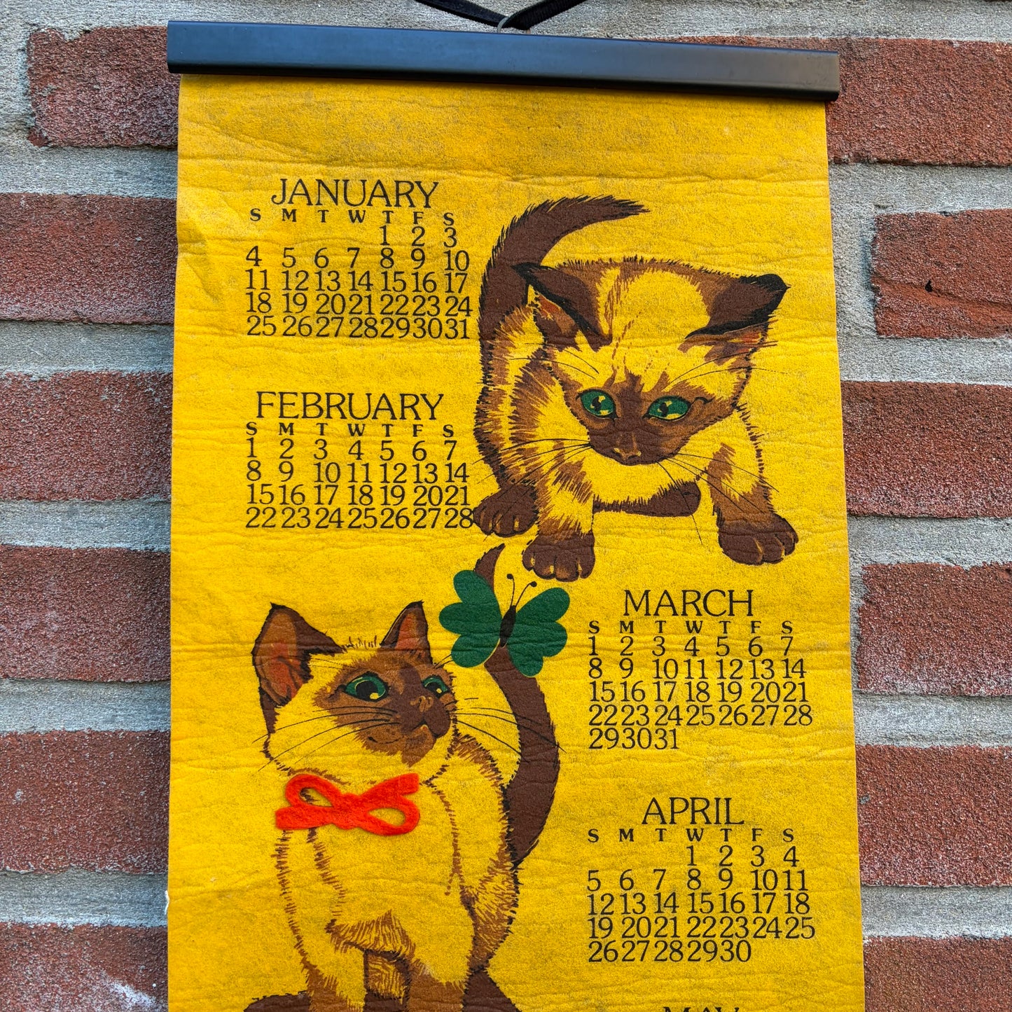Vintage kalender katten 1981