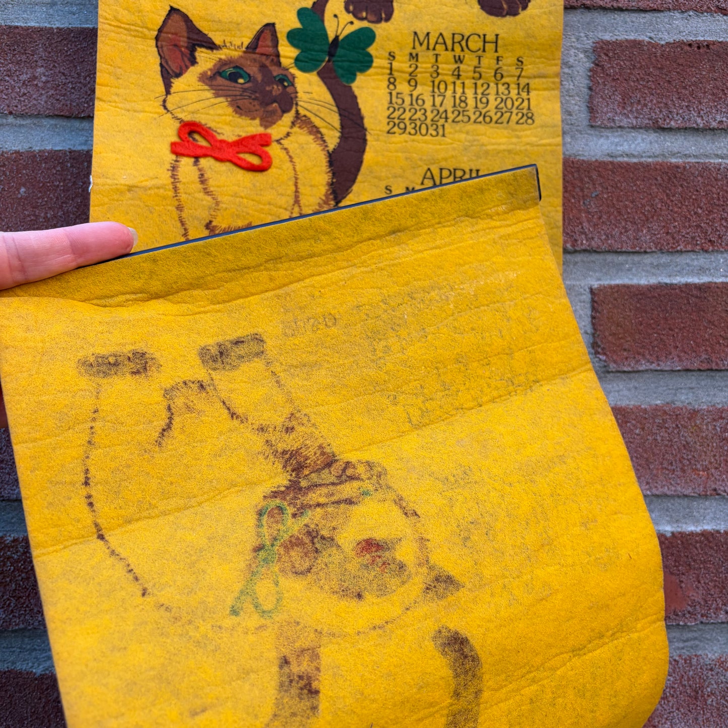 Vintage kalender katten 1981