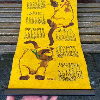 Vintage kalender katten 1981