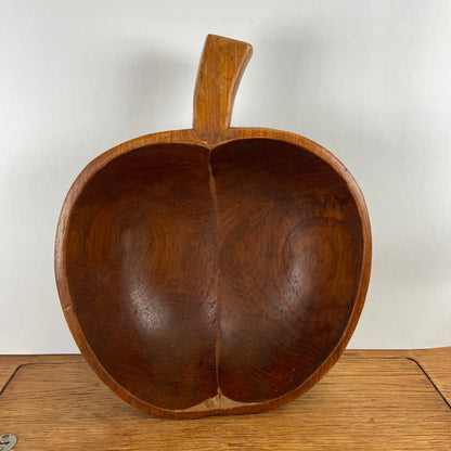 Grote houten appelschaal